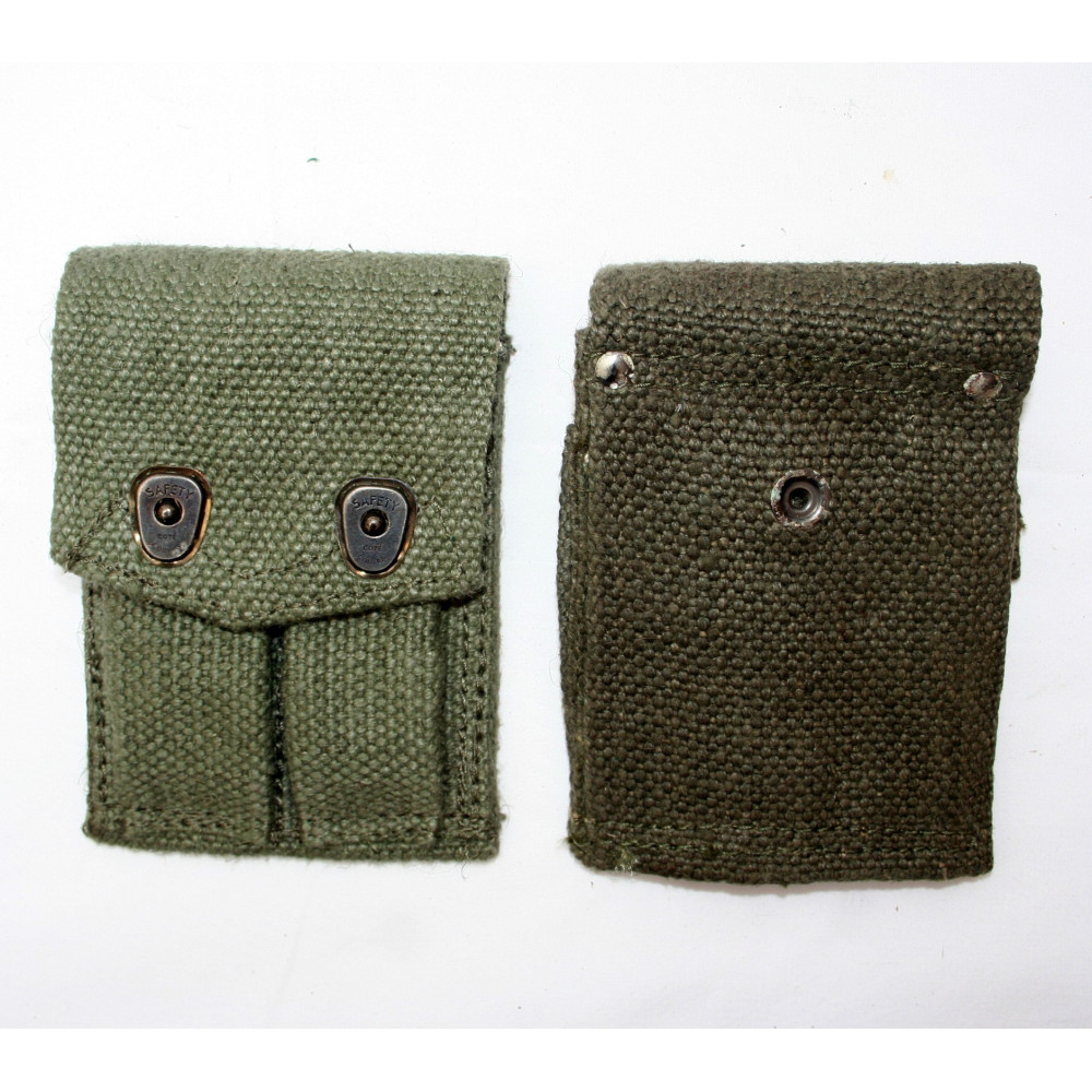 Cartouchière en toile Armée française époque Algérie Cartouchière en toile Armée française époque Algérie