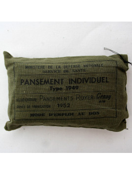 Pochette de pansements Armée française Guerre d'Algérie