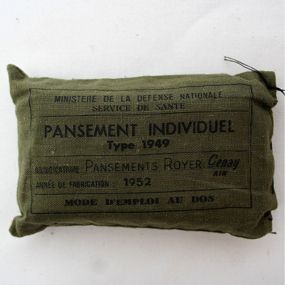 Pochette de pansements Armée française Guerre d'Algérie