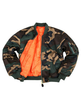 Blouson Pilote Bombers MA1 camouflé