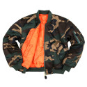 Blouson Pilote Bombers MA1 camouflé