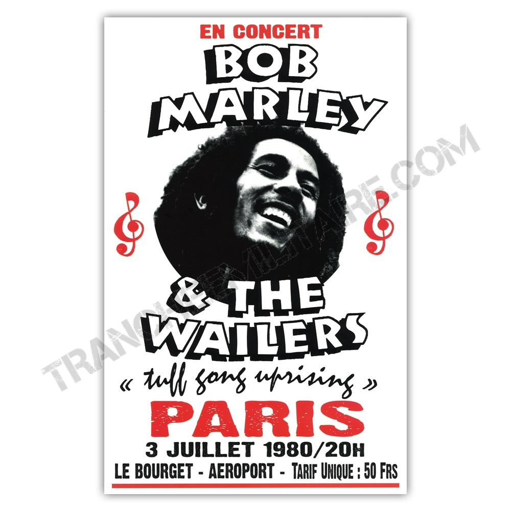 Affiche Bob Marley and The Wailers