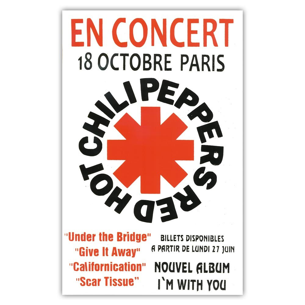 Affiche Red Hot Chili Peppers