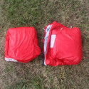 Voilures (2) de parachute ROUGE style parapente + sac