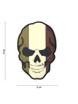 Patch 3D PVC Tête de mort France (BV)