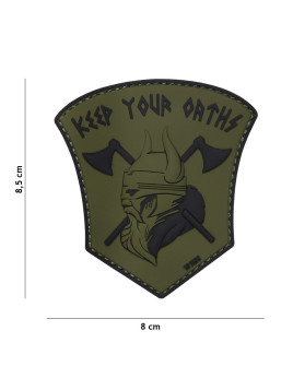 Patch 3D PVC Vicking "Keep your Orths" (vert)