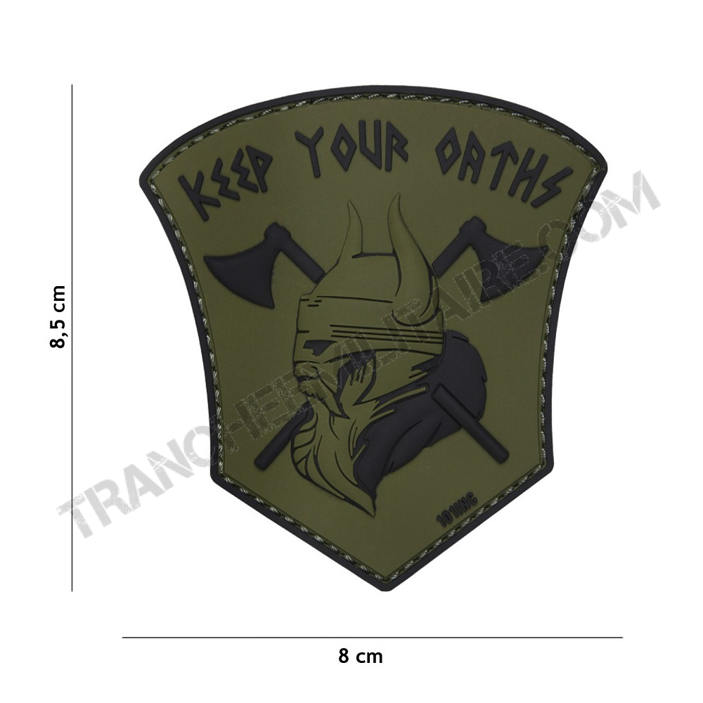 Patch 3D PVC Vicking "Keep your Orths" (vert)