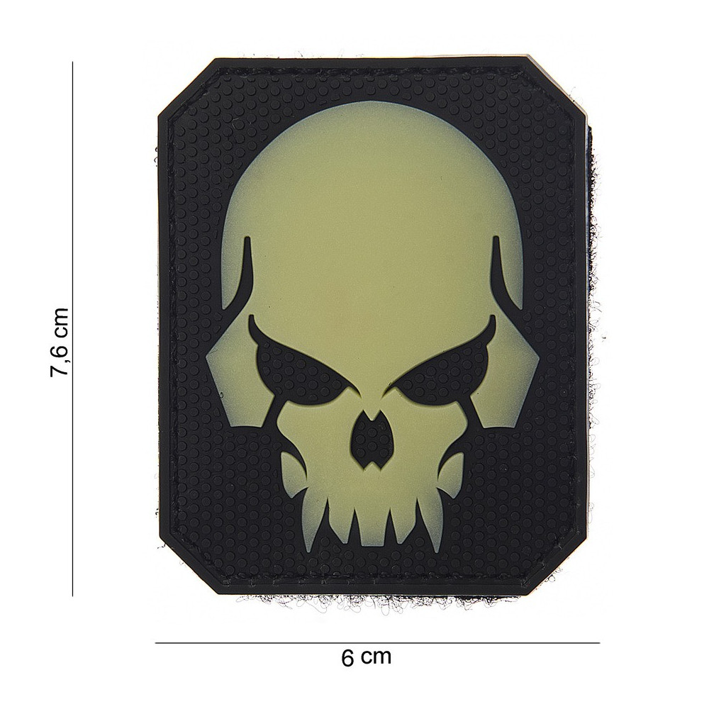 Patch 3D PVC " Pirate Skull " phosphorescent
