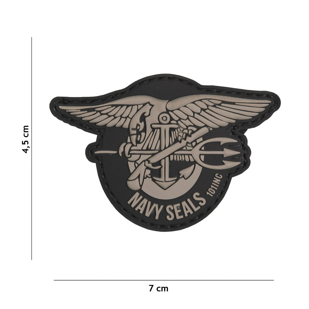 Patch 3D PVC Navy Seals (gris)