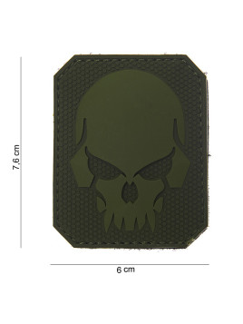 Patch 3D PVC " Pirate Skull " vert