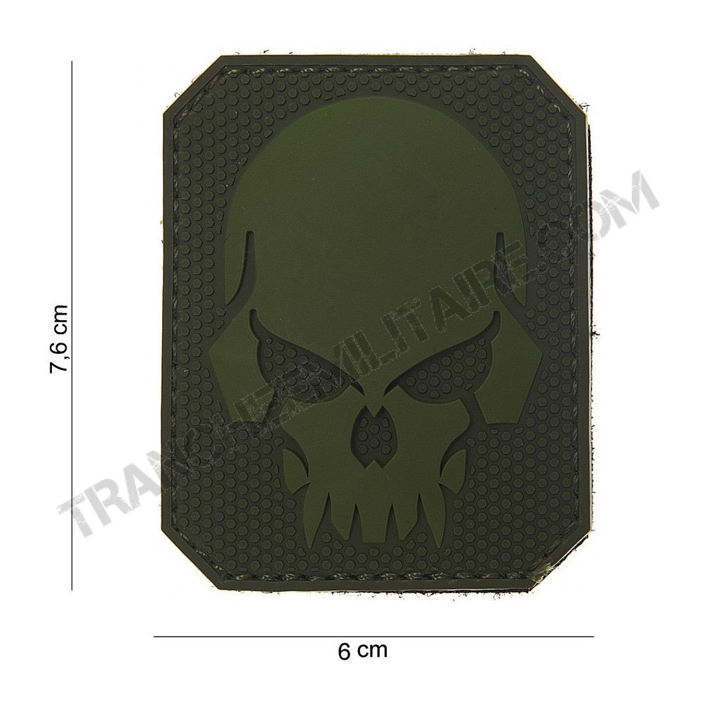 Patch 3D PVC " Pirate Skull " vert