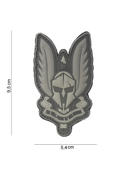 Patch 3D PVC Spartan (gris)