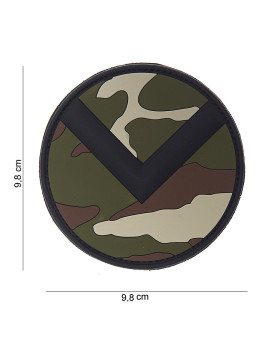 Patch 3D PVC bouclier Spartiate (woodland)