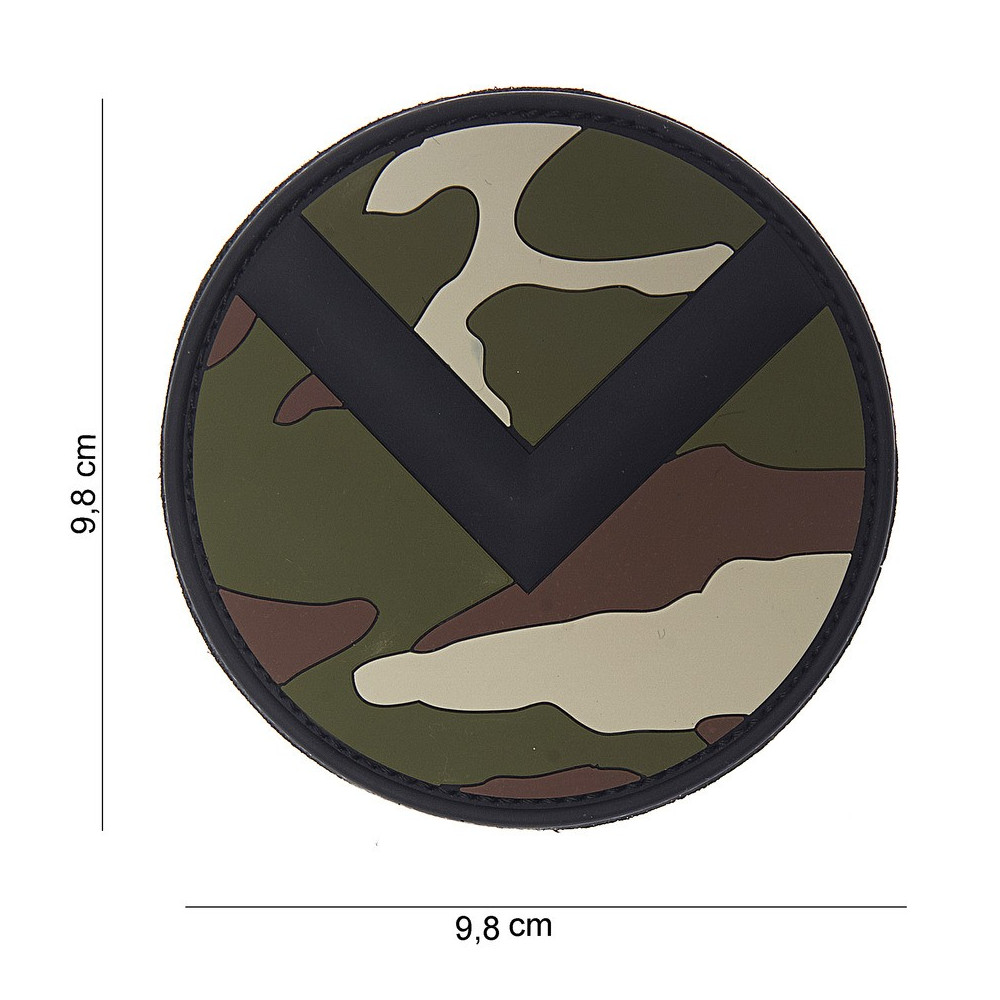 Patch 3D PVC bouclier Spartiate (woodland)