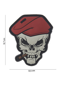 Patch 3D PVC "Skull cigar"