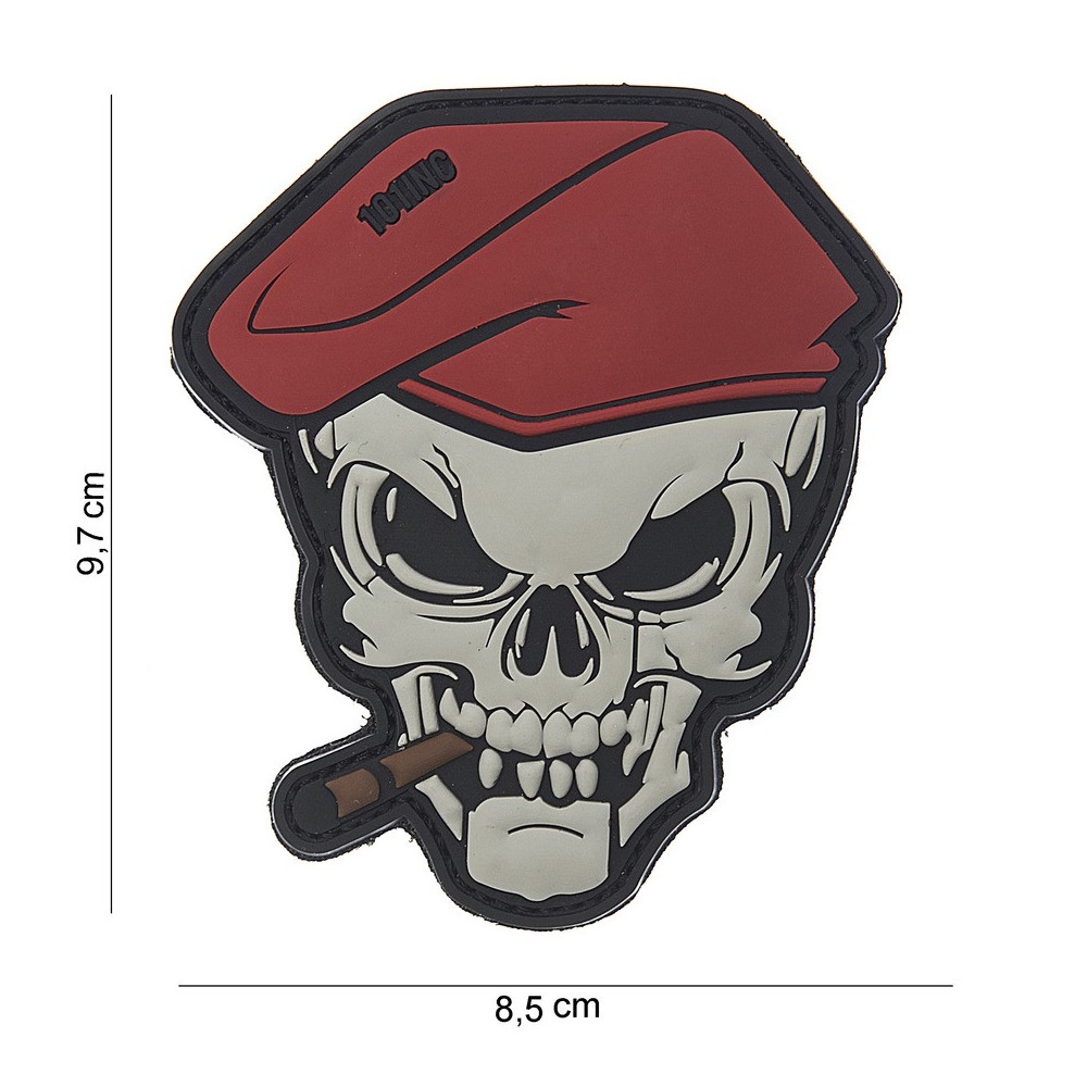 Patch 3D PVC "Skull cigar"