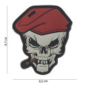 Patch 3D PVC "Skull cigar"