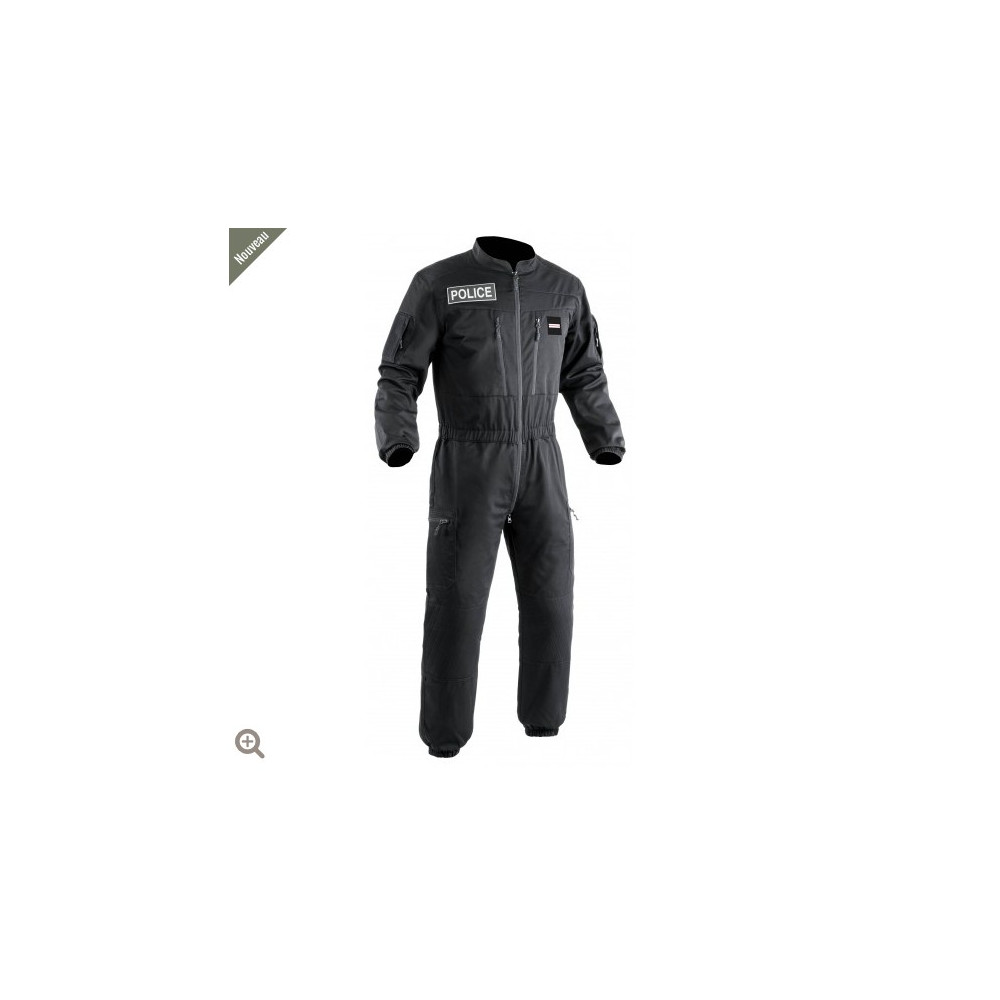 Combinaison SWAT antistatique mat noir