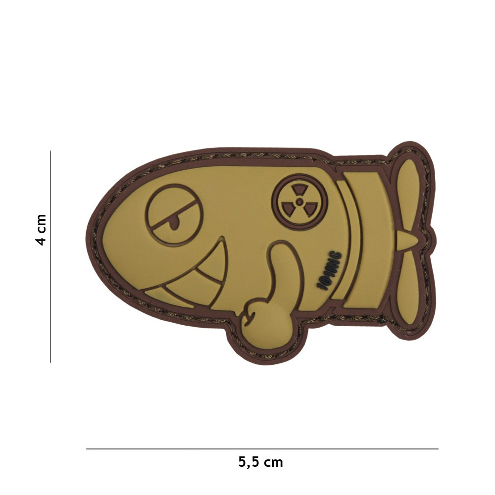 Patch 3D PVC Funny Torpedo (sable) La Tranchée Militaire