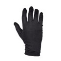 Sous gants soie noir