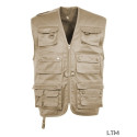 Gilet Reporter beige