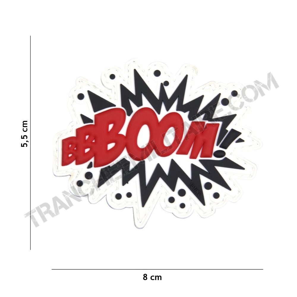 Patch 3D "Boom !" (rouge)