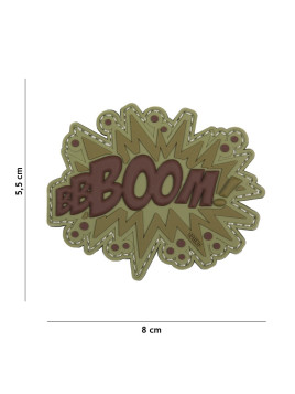 Patch 3D "Boom !" (marron)