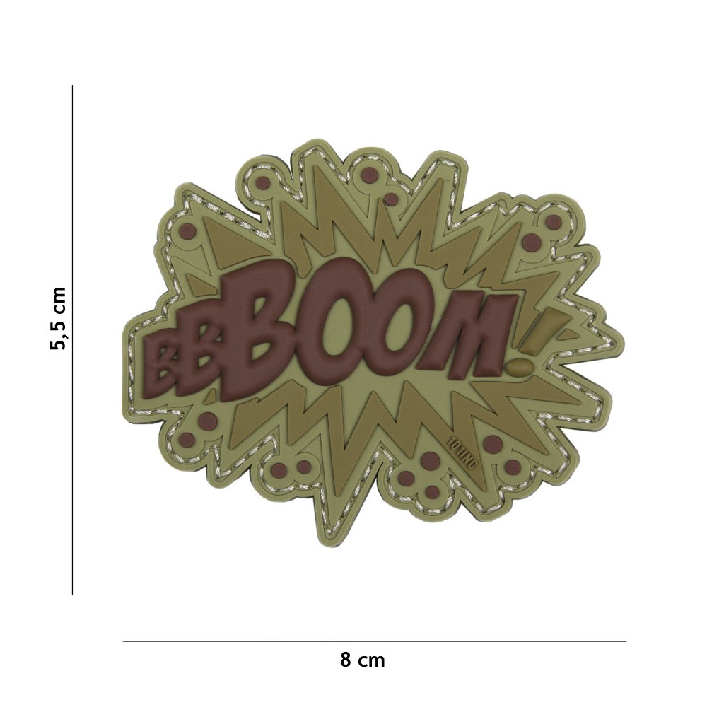 Patch 3D "Boom !" (marron)