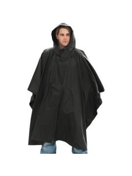 Poncho 100% RIPSTOP (noir)