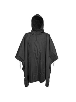 Poncho 100% RIPSTOP (noir)