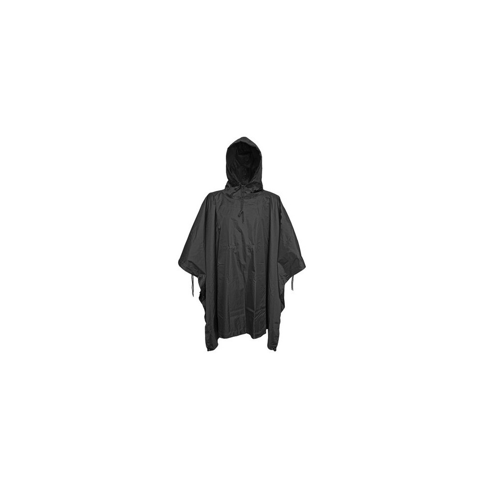 Poncho 100% RIPSTOP (noir)