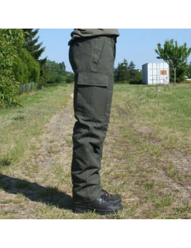 Véritable Armée Allemande question Moleskine pantalon sur le terrain de combat BW Noir Pantalon NOUVEAU