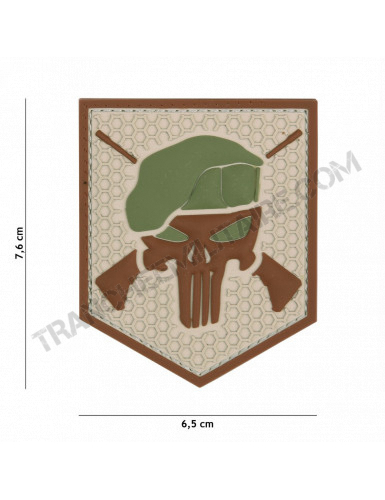 Patch 3D PVC Commando Punisher (coyote)