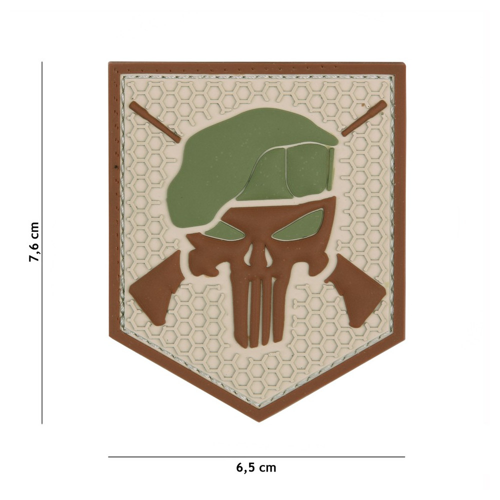 Patch 3D PVC Commando Punisher (coyote)