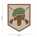 Patch 3D PVC Commando Punisher (coyote)