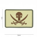 Patch 3D PVC  Punisher pirate (coyote)