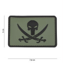 Patch 3D PVC Pirate Punisher (vert)