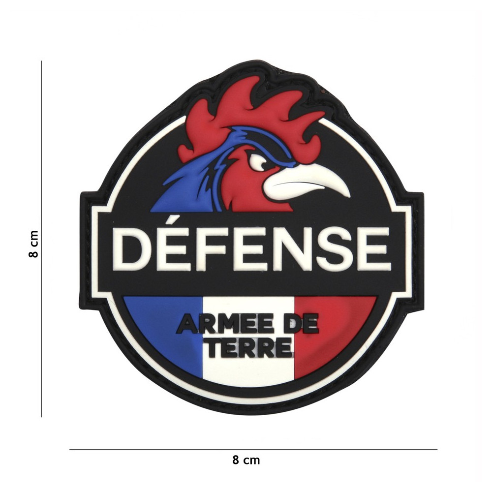 Patch 3D PVC Défense Armée de Terre Patch 3D PVC Défense Armée de Terre