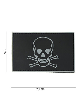 Patch 3D PVC  Tête de pirate