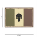 Patch 3D PVC  Punisher France (marron)