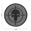 Patch 3D PVC  Punisher cible (gris)