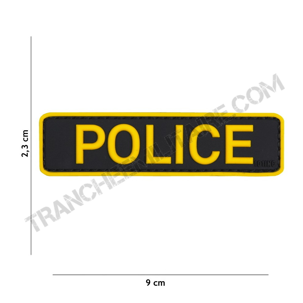 Patch 3D PVC Police HV
