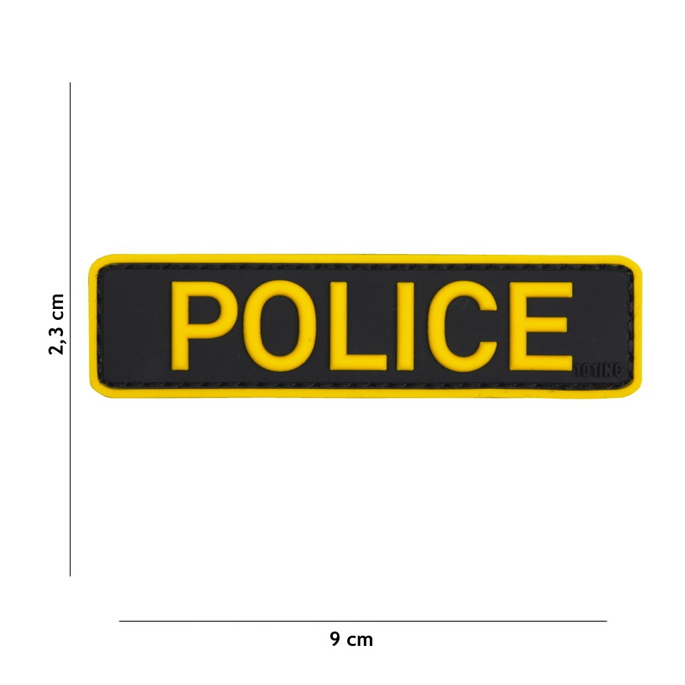 Patch 3D PVC Police HV