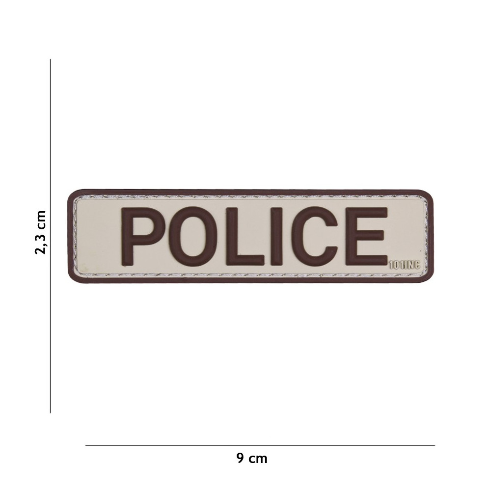 Patch 3D PVC Police BV