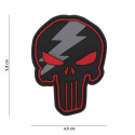 Patch 3D Punisher tonnerre rouge