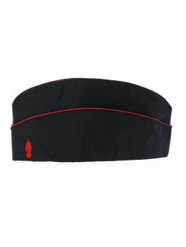 CALOT SAPEUR POMPIER MICROPOREUX GRENADE SOIE ROUGE