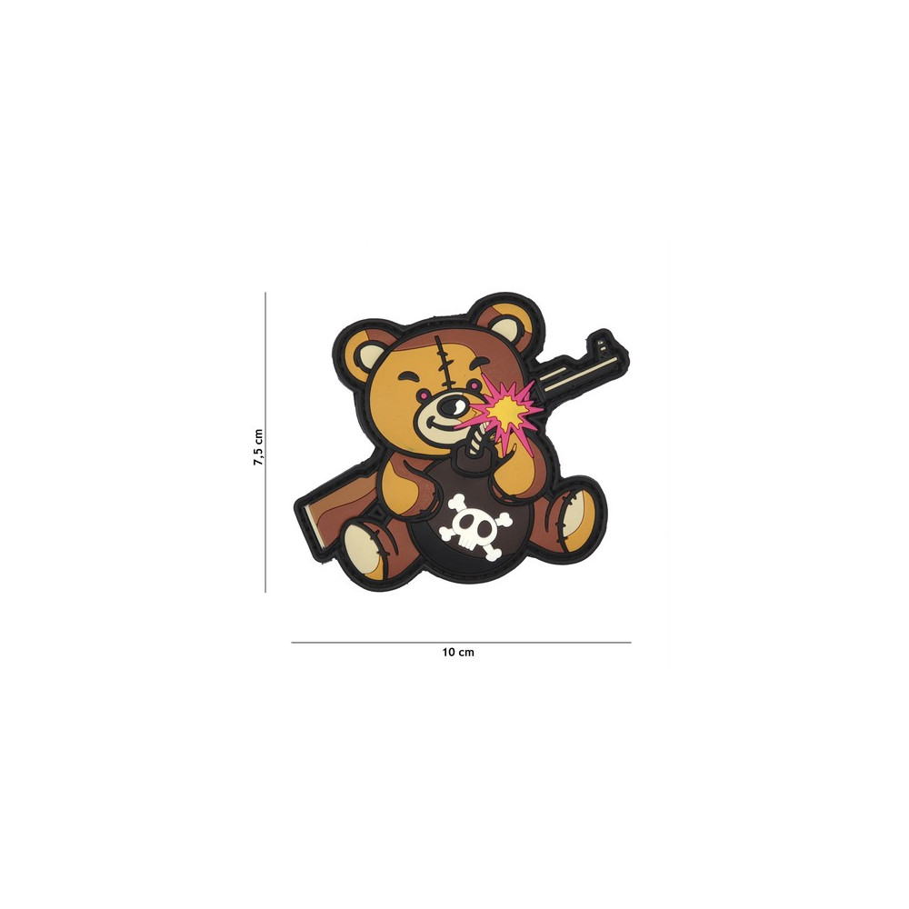 Patch 3D Terror Teddy (marron)