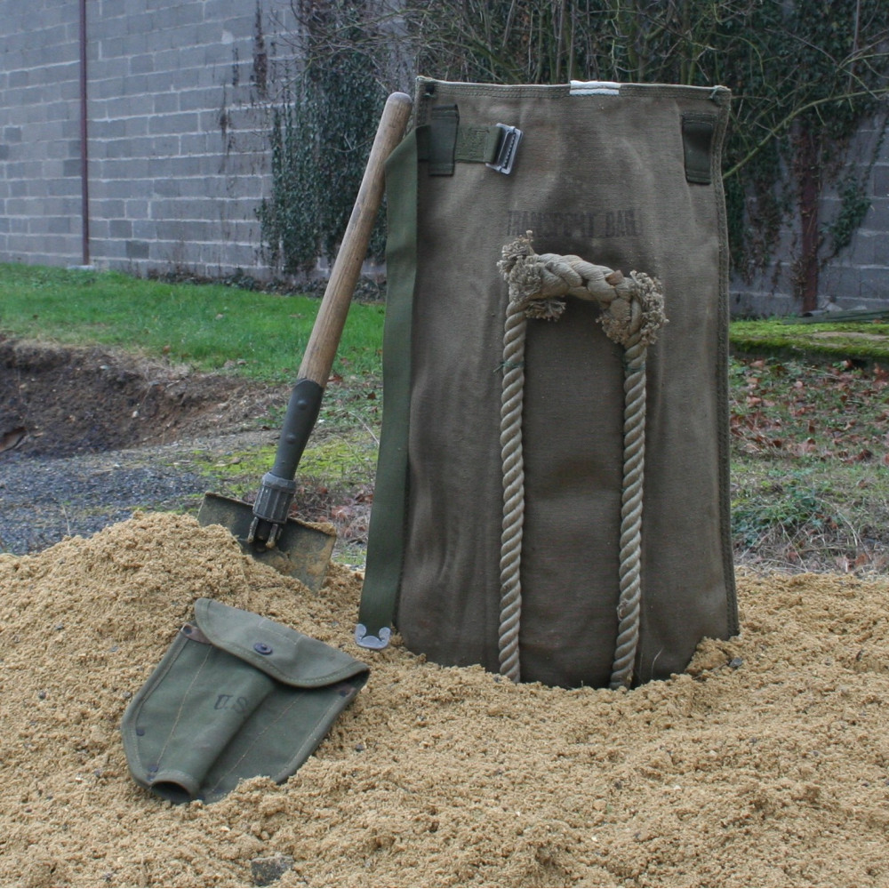 Sac de Sable US type 2nd Guerre Mondiale (original) - La Tranchée Militaire