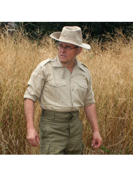 Chemise beige Armée française années 50-60 type Algérie