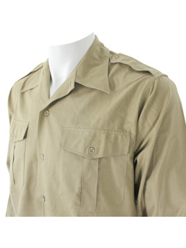 Chemise beige Armée française années 50-60 type Algérie